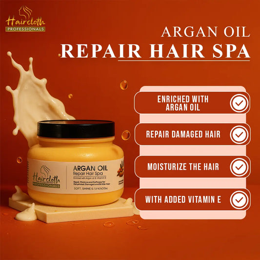 Haircloth Professionals Argan Oil Repair Hair Spa (1000 ML) Haircloth Professionals